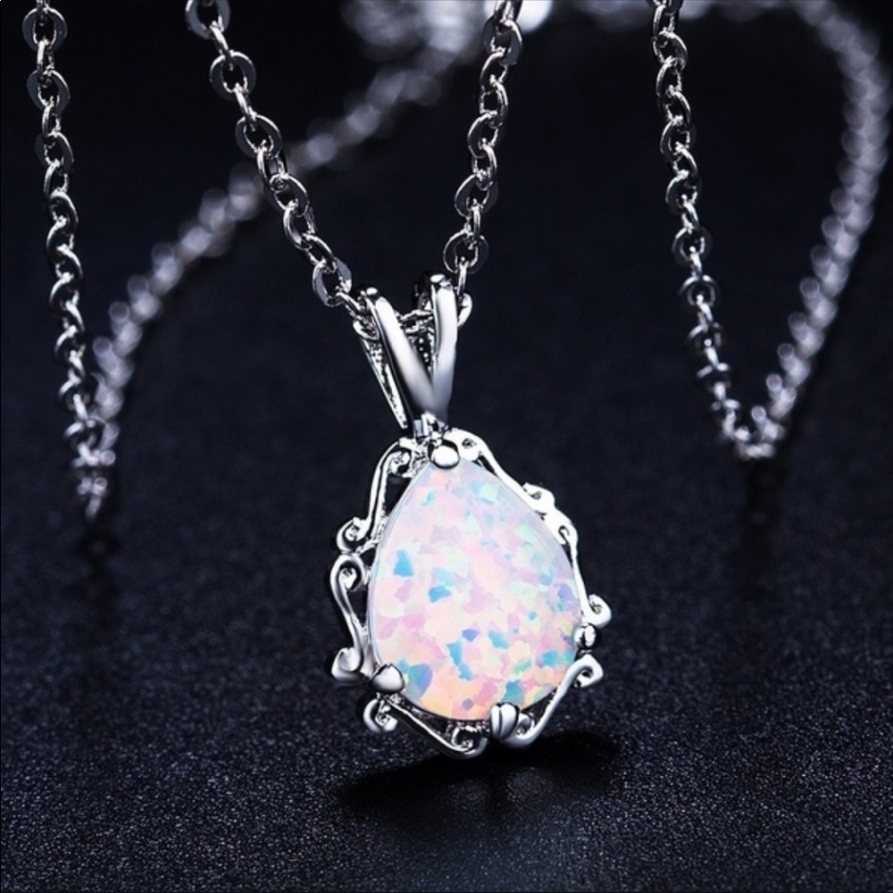 Opal Water Drop Pendent